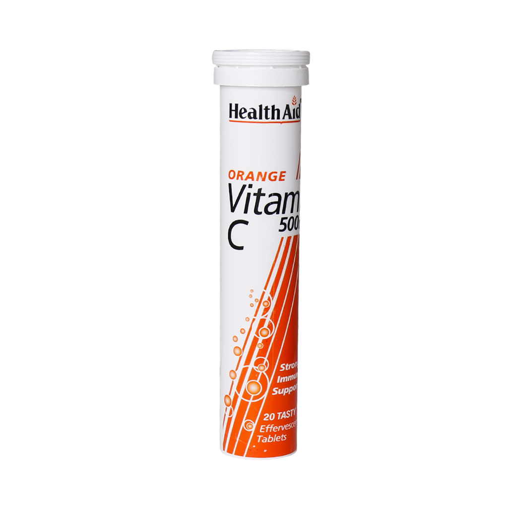 health aid vitamin c 500 mg 20 effervescent tablets قرص جوشان ویتامین C هلث اید 20 عددی - Image 1